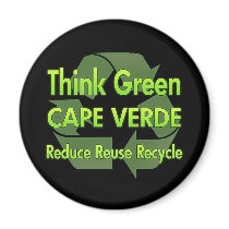 Think Green Cape Verde magnets by FlagStore Think Green Cape Verde magnets