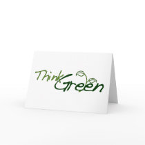 Think Green cards by worldsfair Think Green cards