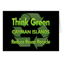 Think Green Cayman Islands cards
