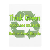 Think Green Cayman Islands postcards