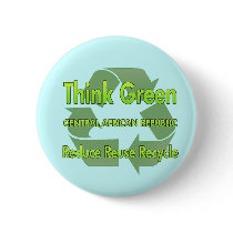 Think Green Central African Republic buttons by FlagStore Think Green Central African Republic buttons