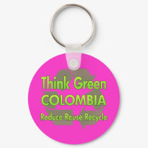 Think Green Colombia keychains