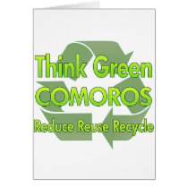 Think Green Comoros cards by FlagStore Think Green Comoros cards
