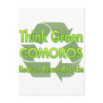 Think Green Comoros postcards