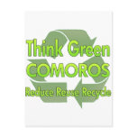 Think Green Comoros Post Card