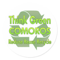Think Green Comoros Sticker