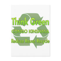 Think Green Congo Kinshasa postcards