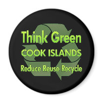 Think Green Cook Islands magnets by FlagStore Think Green Cook Islands magnets
