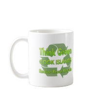 Think Green Cook Islands mugs by FlagStore Think Green Cook Islands mugs