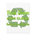 Think Green Cook Islands postcards