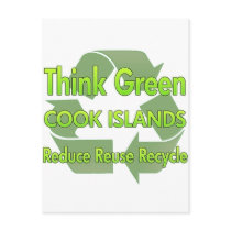 Think Green Cook Islands postcards by FlagStore Think Green Cook Islands postcards