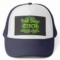 Think Green Czech hats by FlagStore Think Green Czech hats