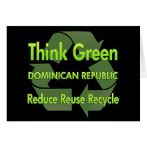 Think Green Dominican Republic cards