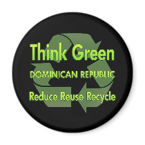 Think Green Dominican Republic magnets
