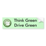 Think Green Drive Green Bumper Sticker autoaufkleber by MiddleTNGreen Think Green Drive Green Bumper Sticker autoaufkleber