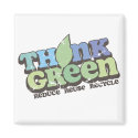 Think Green Earth Day magnets