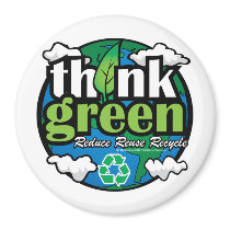 Think Green Earth magnets