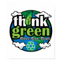 Think Green Earth posters
