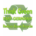 Think Green East Germany t-shirts by FlagStore Think Green East Germany t-shirts