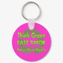 Think Green East Timor keychains