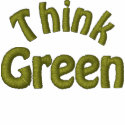 Think Green embroidered shirts
