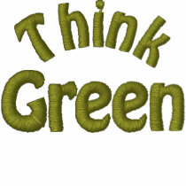 Think Green embroidered shirts by samack Think Green embroidered shirts