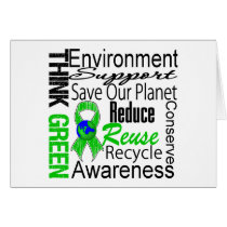 Think Green Environment Collage Card