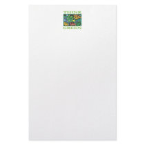 Think Green Environmental Stationery Design