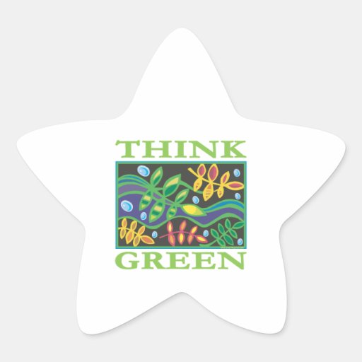 Think Green Environmental Stickers