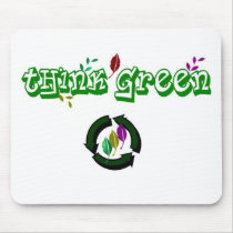 THINK GREEN EVERYDAY! mousepads