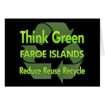 Think Green Faroe Islands cards by FlagStore Think Green Faroe Islands cards
