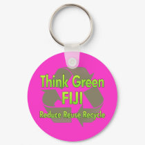 Think Green Fiji keychains