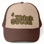 Think Green for Earth Day Retro Trucker Hats
