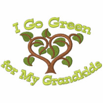 Think Green for Grandkids embroidered shirts by Embroidery4U Think Green for Grandkids embroidered shirts