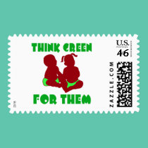 Think Green for Them stamps