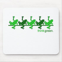 Think Green Frogs mousepads