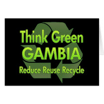 Think Green Gambia cards by FlagStore Think Green Gambia cards