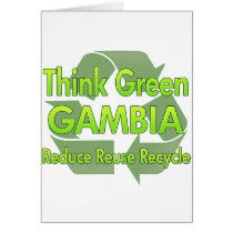 Think Green Gambia cards by FlagStore Think Green Gambia cards