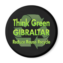 Think Green Gibraltar Fridge Magnet