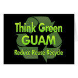 Think Green Guam Greeting Card