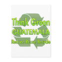 Think Green Guatemala postcards