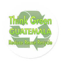 Think Green Guatemala stickers