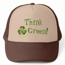 Think, Green! hats by Codester53 Think, Green! hats