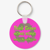 Think Green Hong Kong keychains