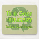 Think Green Hungary mousepads by FlagStore Think Green Hungary mousepads