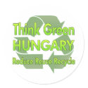Think Green Hungary stickers by FlagStore Think Green Hungary stickers