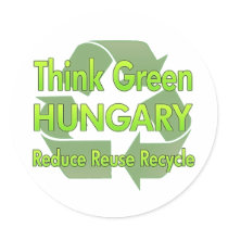 Think Green Hungary stickers