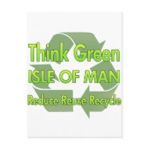 Think Green Isle Of Man postcards by FlagStore Think Green Isle Of Man postcards