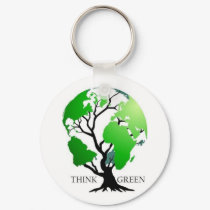 Think Green keychains by RVCSIFE Think Green keychains