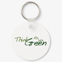 Think Green keychains by worldsfair Think Green keychains